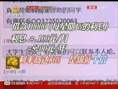 长沙：当心“高利贷”潜入校园