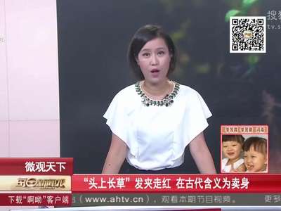 [视频]“头上长草”发卡走红 在古代含义为卖身