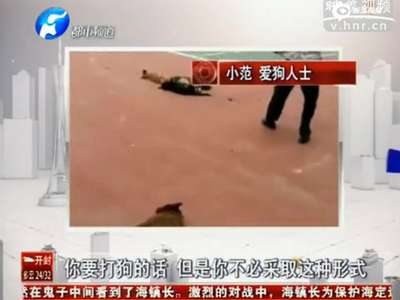 [视频]实拍高校保安持棍捕杀流浪狗 20余只惨死