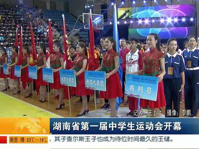 湖南省第一届中学生运动会开幕