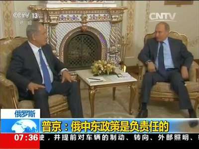 [视频]俄罗斯 普京：俄中东政策是负责任的