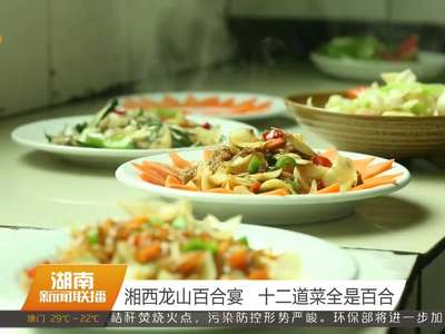 湘西龙山百合宴 十二道菜全是百合