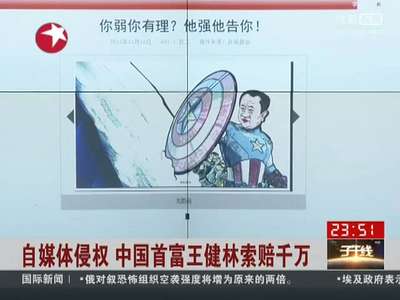 [视频]自媒体侵权 中国首富王健林索赔千万