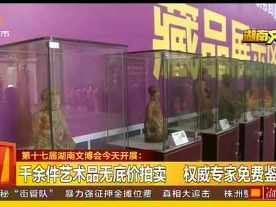 第十七届湖南文博会今天开展