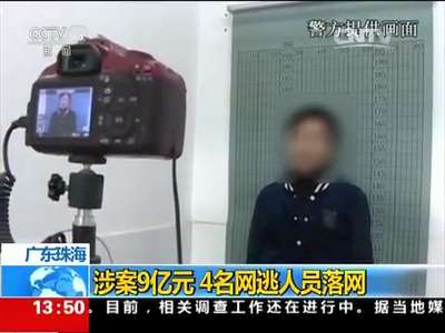 [视频]广东:涉案9亿元 4名网逃人员落网