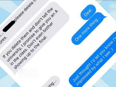 [视频]大学女老师误将艳照发男生 协议后考试得A