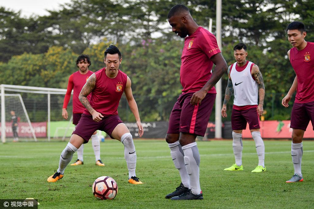 【图集】2017中超第27轮前瞻:广州恒大训练备