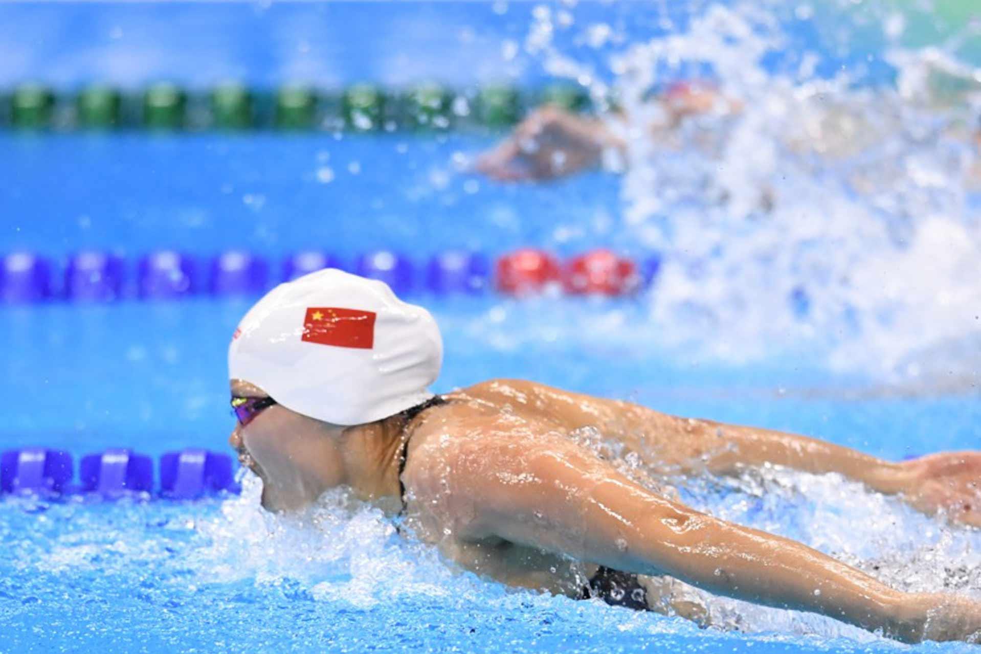 奥运会游泳女子200米蝶泳决赛 中国选手获5、