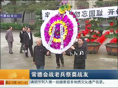 常德会战老兵祭奠战友