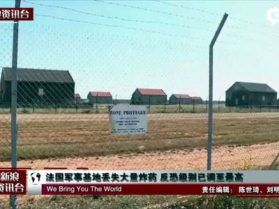 [视频]法国军事基地丢失大量炸药 反恐级别调至最高