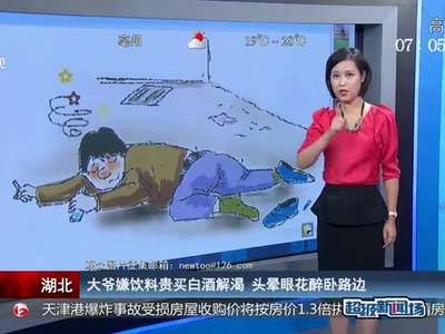 [视频]大爷嫌饮料贵买白酒解渴 头晕眼花醉卧路边