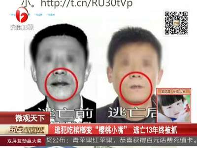 [视频]逃犯吃槟榔变“樱桃小嘴”逃亡13年终被抓