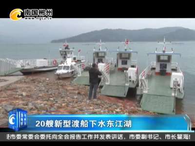 郴州：20艘新型渡船下水东江湖