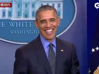 [视频]奥巴马白宫看《星球大战》 电影人物乱入记者会