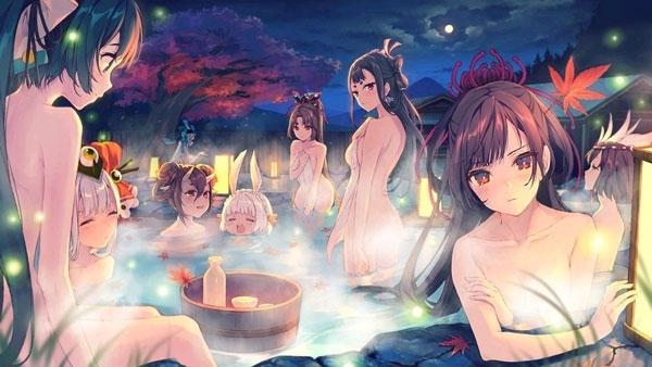 阴阳师式神泡澡图 这里有不可描述的画面