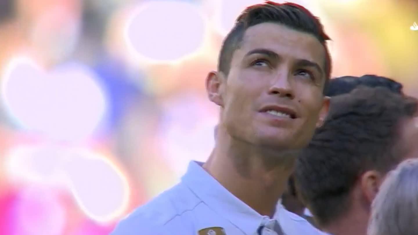 动情!卡卡视频祝C罗拿金球 CR7两眼泛红几欲