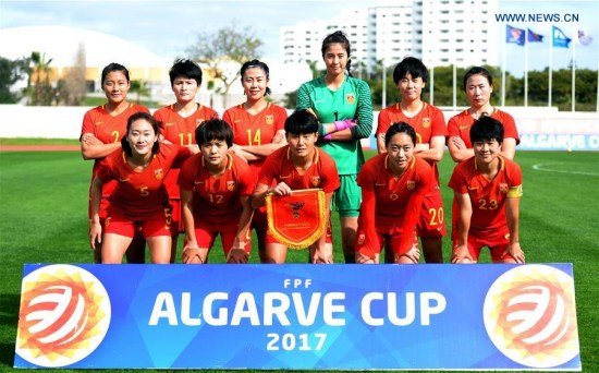 阿尔加夫杯分组:中国女足与瑞典加拿大俄罗斯