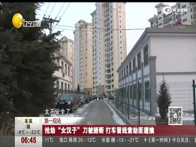 [视频]女汉子被刀架脖子抢劫 空手掰断劫匪尖刀