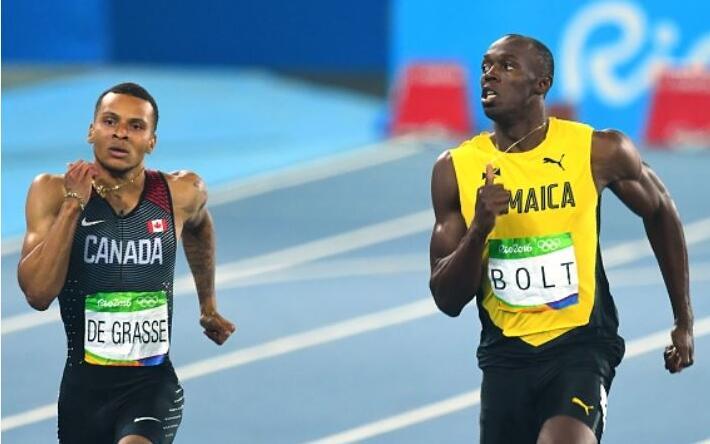 历史上最不认真撞线的运动员 博尔特冲刺很轻