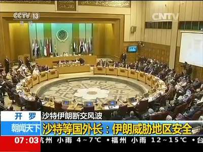 [视频]沙特伊朗断交风波 开罗：阿盟反对伊朗干涉阿拉伯国家内政