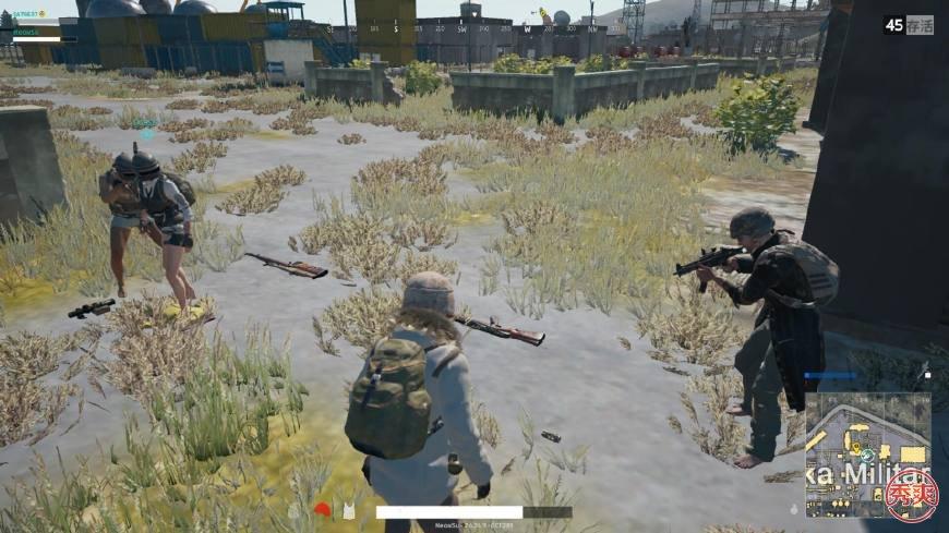 绝地求生玩家被挂逼挟持 靠着小姐姐成功吃鸡