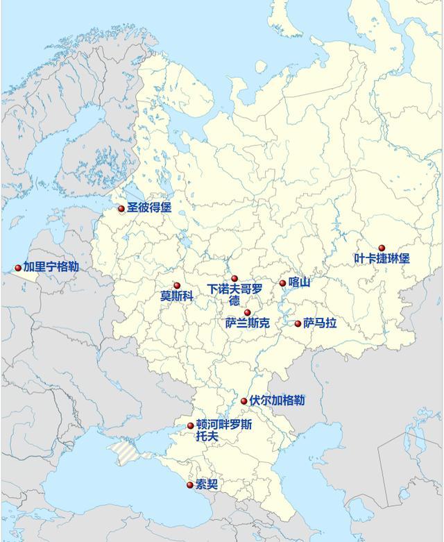 2018俄罗斯世界杯 64场比赛 11个城市12座球
