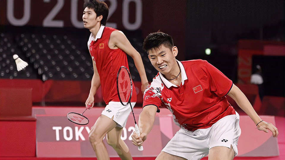 中国获羽毛球男子双打银牌