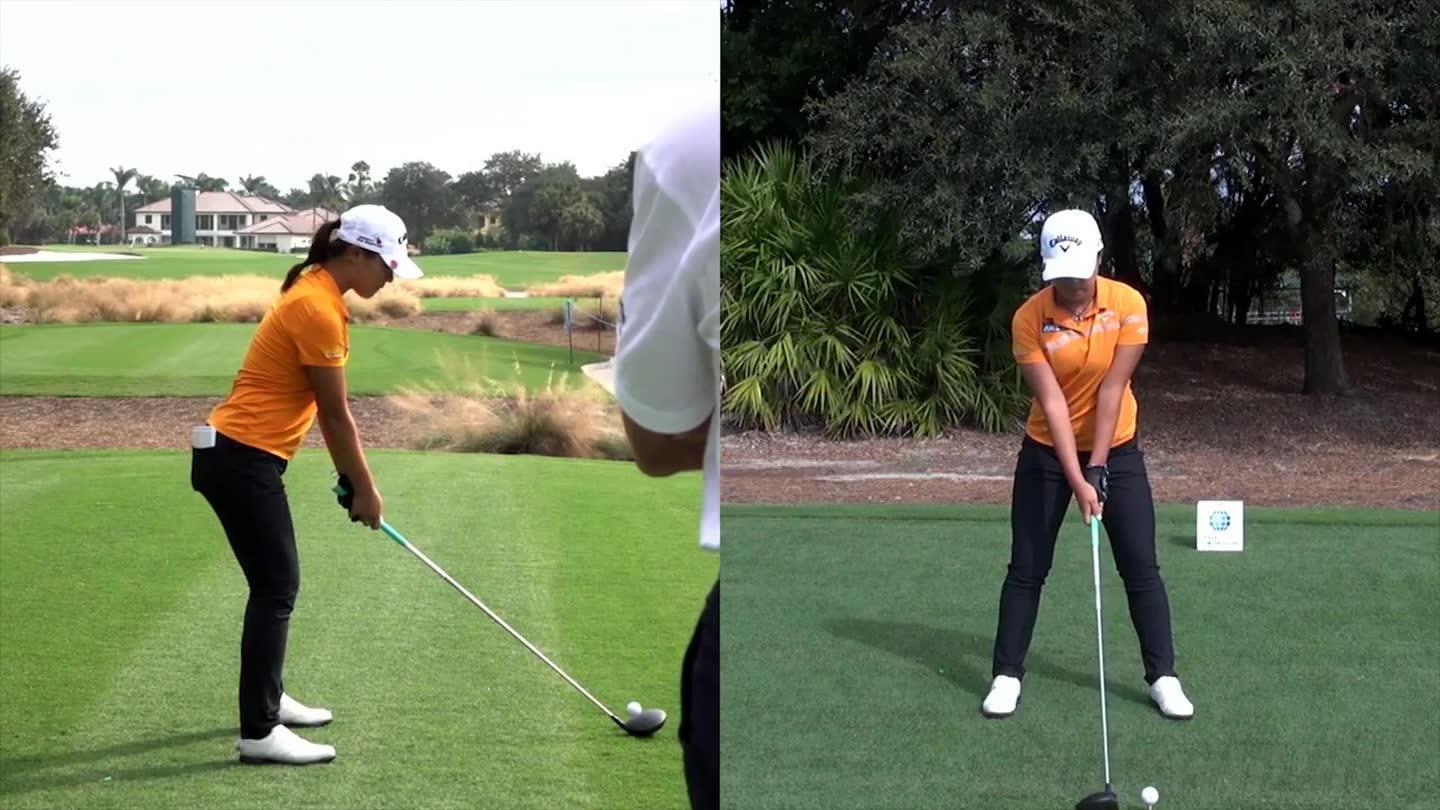 慢动作-超清解析高宝璟一号木正面侧面挥杆