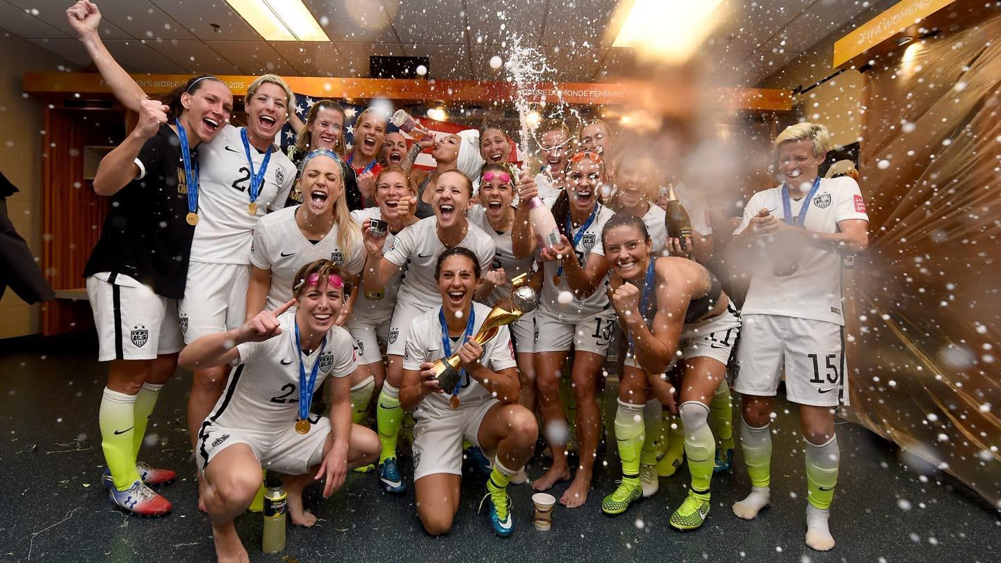 女足世界杯决赛-美国5-2日本成就三冠王 全场录