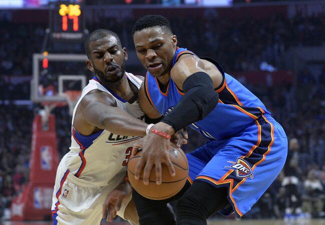 保罗伤退威少24+5+4 快船22分屠雷霆取7连胜