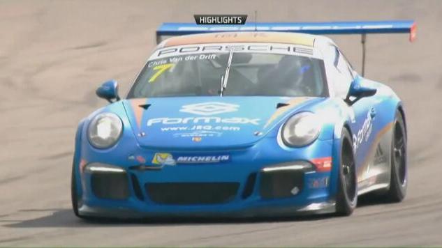 保时捷911 GT3突然溜车吓坏美女 2017PCCA杯赛收官