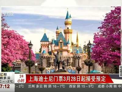 [视频]上海迪士尼门票3月28日起接受预定