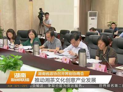 湖南省政协召开界别协商会 推动湘茶文化创意产业发展