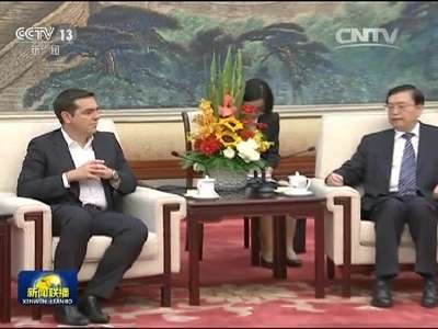 [视频]张德江会见希腊总理