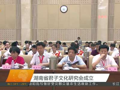 湖南省君子文化研究会成立