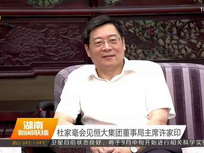 杜家毫会见恒大集团董事局主席许家印