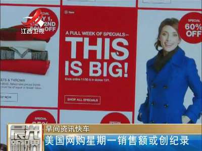 [视频]美国网购星期一销售额或创纪录