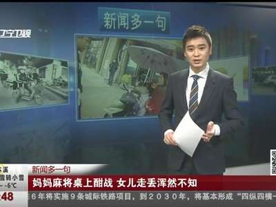 [视频]妈妈麻将桌上酣战 女儿走丢浑然不知