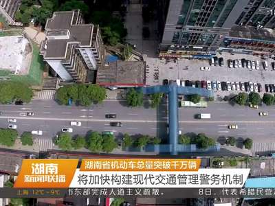 湖南省机动车总量突破千万辆 将加快构建现代交通管理警务机制