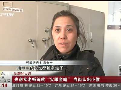 [视频]失窃女老板练就“火眼金睛” 当街认出小偷