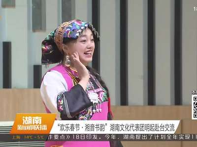 “欢乐春节·湘音书韵”湖南文化代表团明起赴台交流