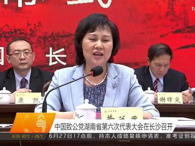 中国致公党湖南省第六次代表大会在长沙召开