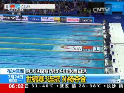 [视频]游泳世锦赛·女子400米自由泳：李冰洁为中国队再添一枚铜牌