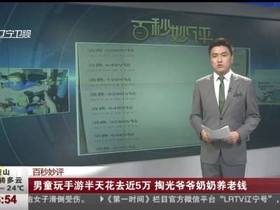 [视频]男童玩手游半天花去近5万 掏光爷爷奶奶养老钱