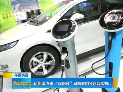 [视频]新能源汽车“双积分”政策明年4月起实施