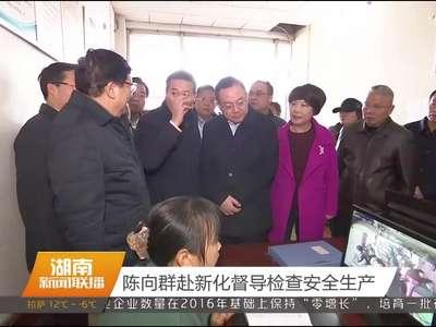 陈向群赴新化督导检查安全生产