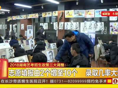 2018湖南艺考招生政策三大调整