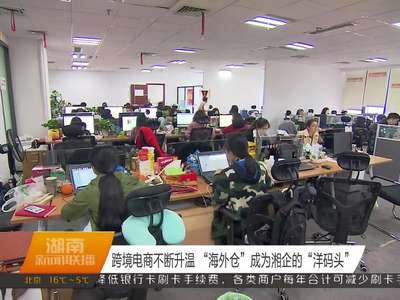 跨境电商不断升温 “海外仓”成为湘企的“洋码头”