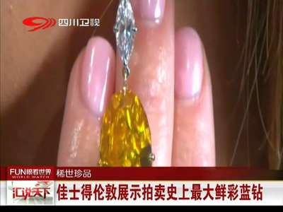[视频]佳士得伦敦展示拍卖史上最大鲜彩蓝钻