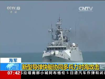 [视频]海军：新型导弹快艇协同多兵力对海攻击